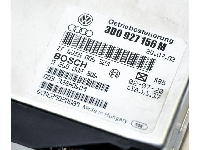 Блок управления коробкой передач 3D0927156M, 0260002806   Volkswagen Phaeton