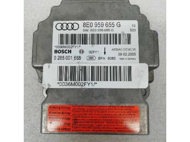 Блок подушек безопасности 8E0959655G, 0285001668   Audi A4 Allroad