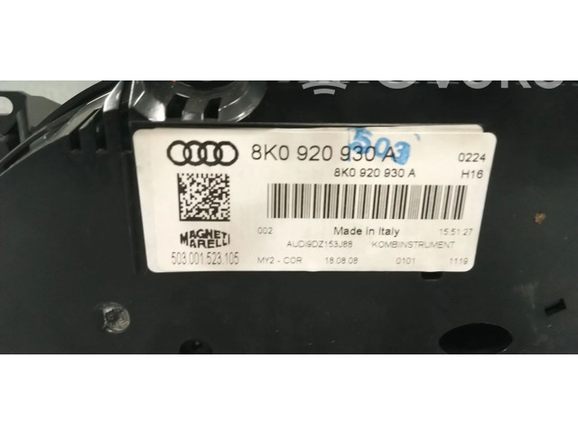 Přístrojová deska  Audi A4 S4 B8 8K 2008 8K0920930A, 8K0920930AX  