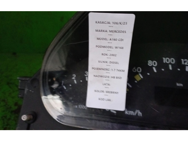 Přístrojová deska Mercedes-Benz A W168 2002