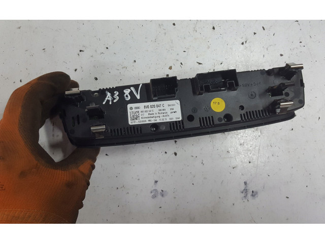 Блок управления климат-контролем 8V0820047C, 8V0820047C Audi A3 S3 8V