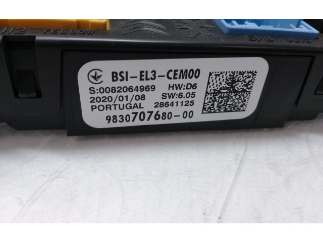 Pojistková skříňka Řídící jednotka BSM 1634164880, 9830707680 Toyota Proace 2017