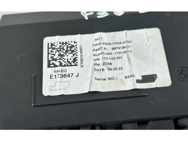 Модуль блока управления кондиционером 9874189, 64119874189 Mini One - Cooper F56 F55