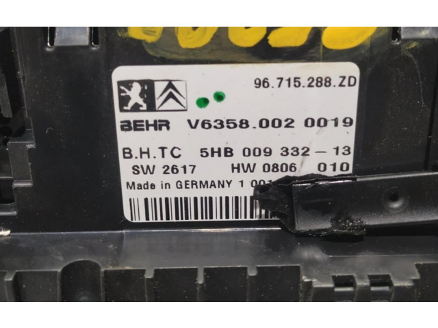 Блок управления климат-контролем Citroen Berlingo