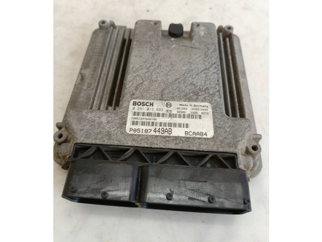 Řídící jednotka 0281013693, 1039S19205   Dodge Caliber 2008