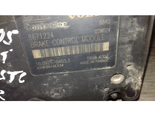 Блок АБС 10020403674, 8671224   Volvo  S60  2001-2004 года