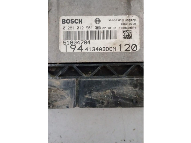 Řídící jednotka 51804784, 0281012961 Fiat Croma 2008
