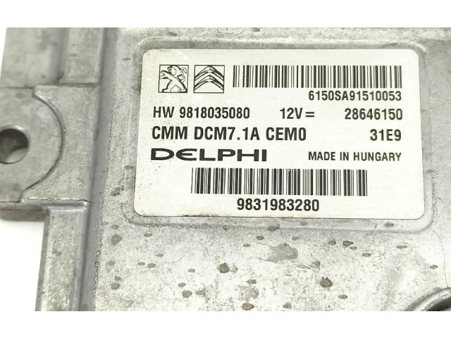 Řídící jednotka 9831983280 Peugeot 5008 II 2018