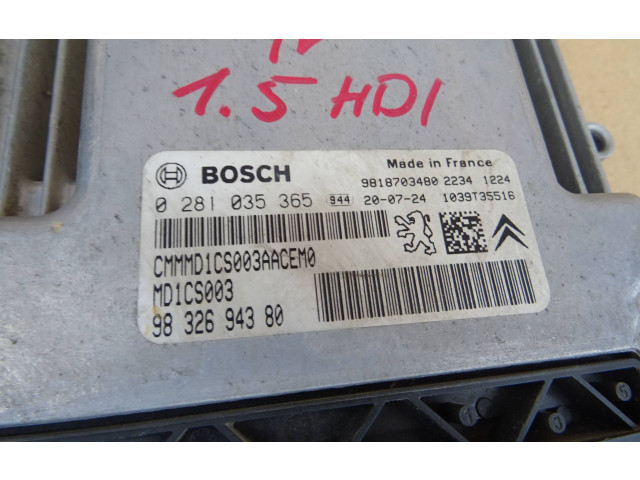 Řídící jednotka 9832694380, 9818703480 Citroen Berlingo 2020