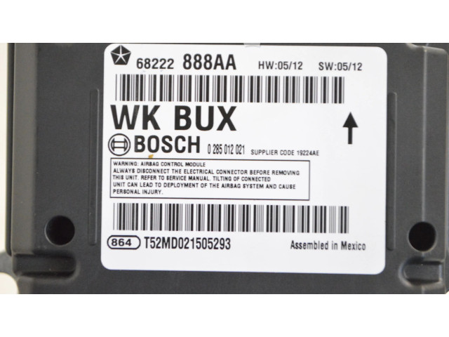 Поршень Блок управления надувных подушек EXF 68222888AA, 0285012021  Jeep Grand Cherokee (WK) для дизельного двигателя 3.0