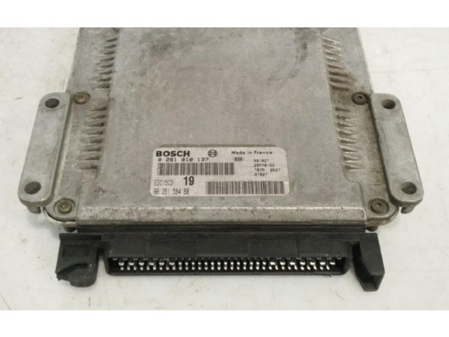 Блок управления двигателя 0281010137 Citroen Xsara