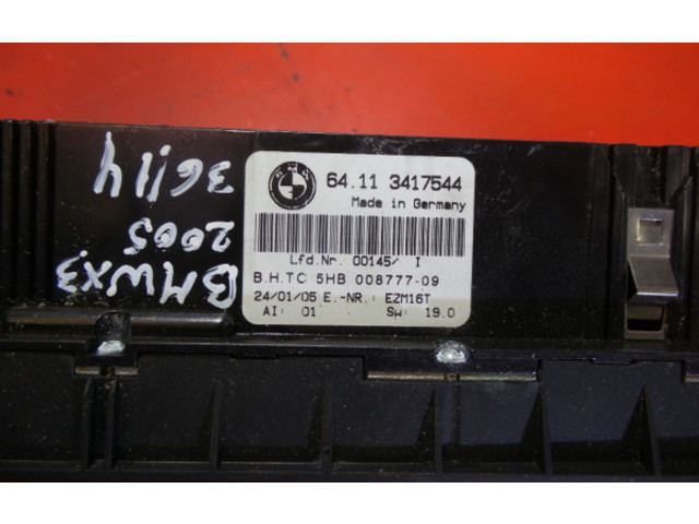 Блок управления климат-контролем 64.11, 3417544 BMW X3 E83