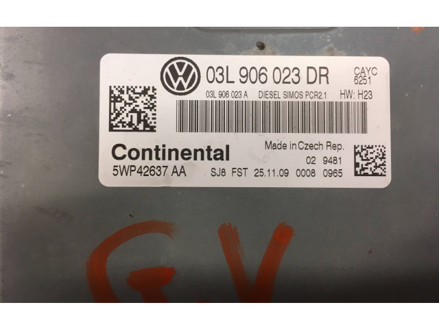 Блок управления двигателя 03L906023DR, 5WP42637AA Volkswagen Golf Plus