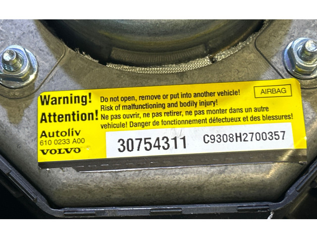 Подушка безопасности водителя 6100233A00, 30754311 Volvo S60