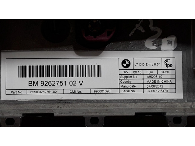 Дисплей 9262751 BMW 1 F20 F21