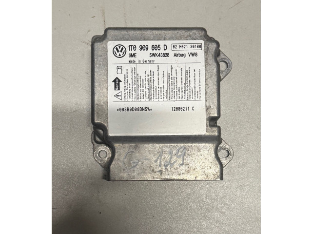 Блок подушек безопасности 1T0909605D, 5WK43828   Volkswagen Touran I