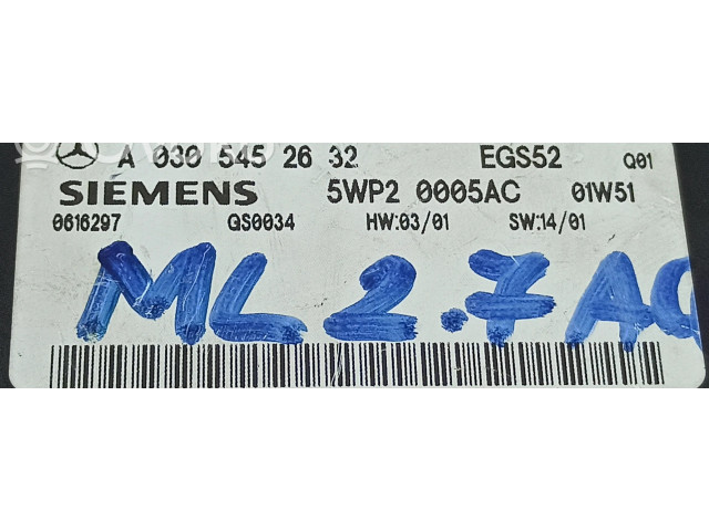 Блок управления коробкой передач A0305452632   Mercedes-Benz ML W163