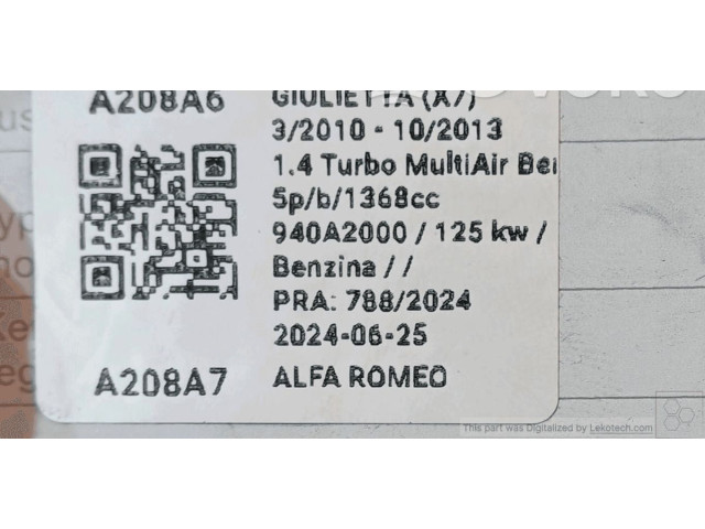 Рулевая рейка 50524243 Alfa Romeo Giulietta - года