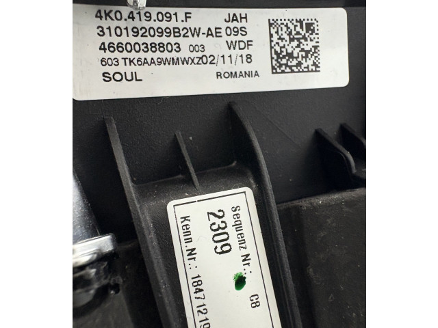 Volant Audi A6 S6 C8 4K 2019 4K0419091F, 4K0419689A