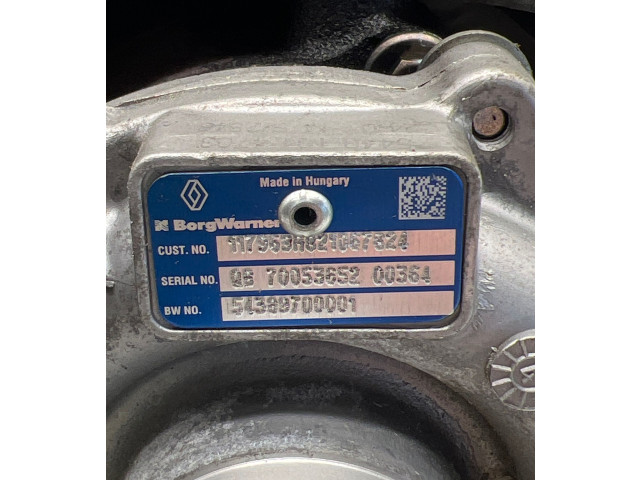 Турбина 54431014763, 9870053652 Renault Megane III 2014