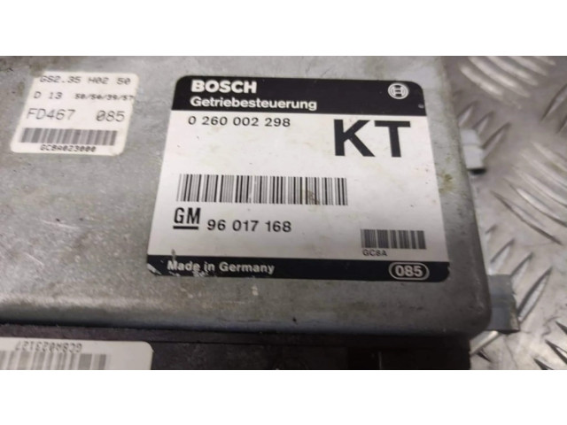 Блок управления двигателя 96017168, 0260002298   Opel Omega B1