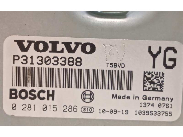 Блок управления двигателя P31303388, 0281015286   Volvo S60