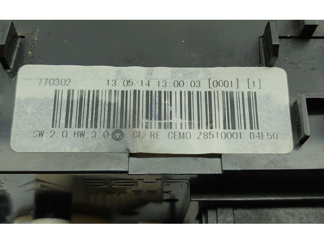 Блок управления климат-контролем Z8510001   Citroen C1