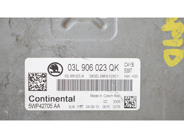 Блок управления 03L906023QK   Skoda Rapid (120G, 130G, 135G)