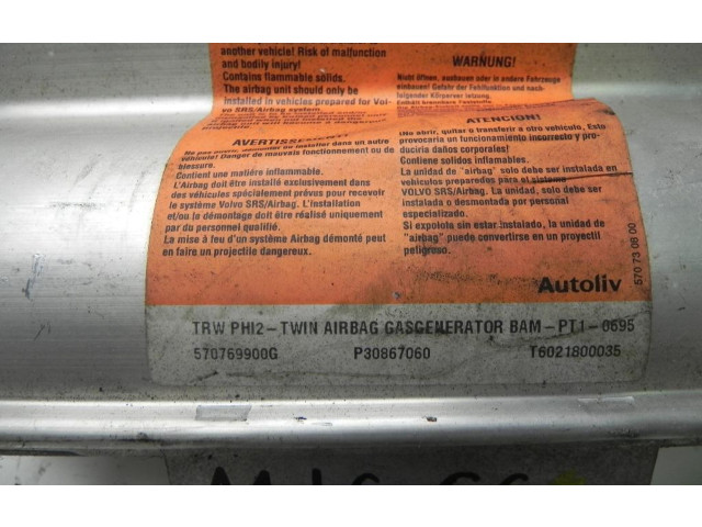 Подушка безопасности пассажира P30867060, M1666 Volvo S40, V40