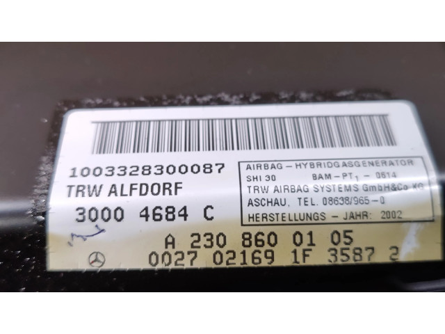 Подушка безопасности двери A2308600105   Mercedes-Benz SL AMG R230