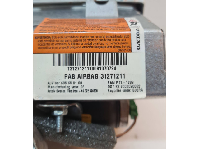 Подушка безопасности пассажира 31271211, 21272110   Volvo V70