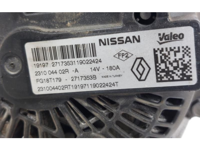 Генератор 231002949R, 231004402R Dacia Duster