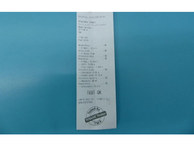 Генератор 46800158, IMPRK1302370   Fiat Stilo      