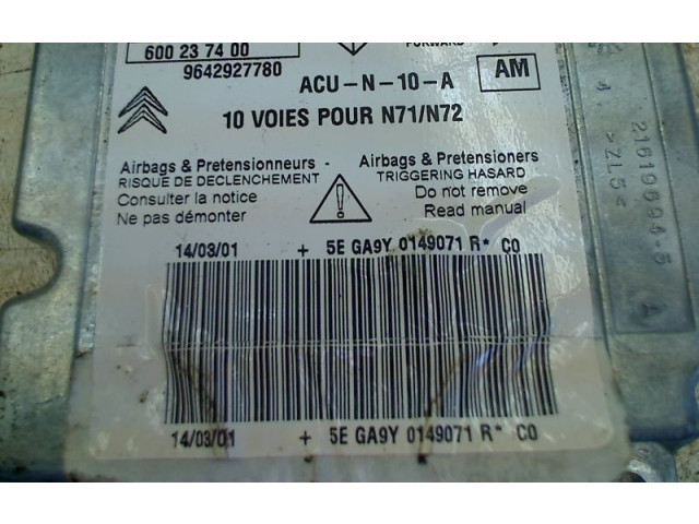 Блок подушек безопасности Citroen Xsara