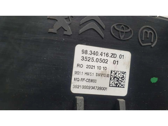 Блок управления климат-контролем 98340416ZD, 35250502   Citroen Jumpy