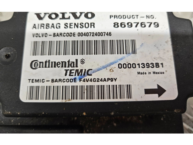 Блок подушек безопасности 8697679, 00001393B1   Volvo V50