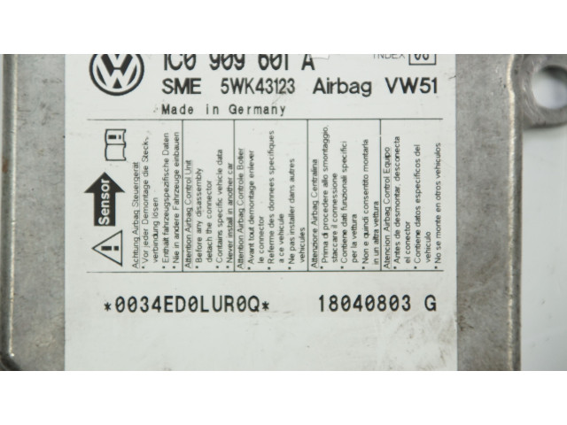 Блок подушек безопасности 1C0909601A Skoda Fabia Mk1 (6Y)