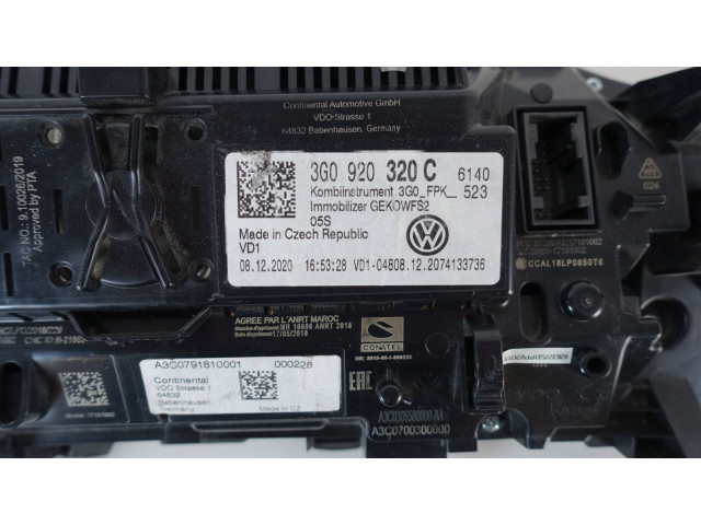 Přístrojová deska  Volkswagen Tiguan 2022 3G0920320C  