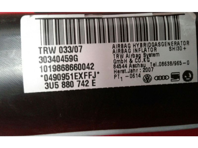 Боковая подушка безопасности 3U5880742E Skoda Superb B5 (3U)