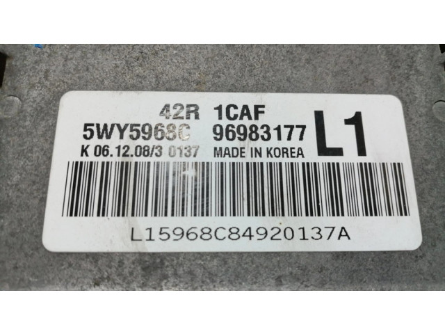 Блок управления двигателя 42R1CAF, 5WY5968C   Chevrolet Aveo