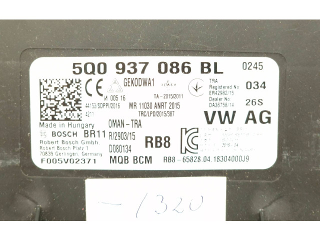 Блок комфорта 5Q0937086BL, F005V02379   Volkswagen Golf Sportsvan   