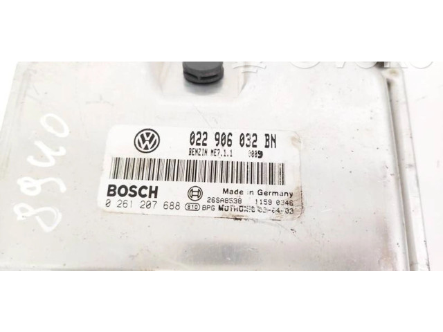 Блок управления двигателя 022906032BN, 0261207688   Volkswagen Phaeton