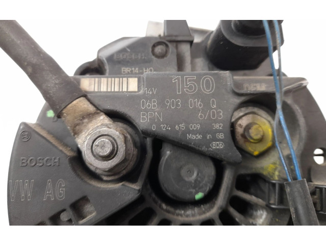 Генератор 06B903016Q, 0124615009 Audi A4 Allroad