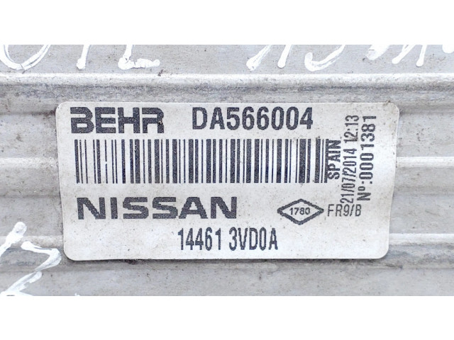 Интеркулер 144613VD0A, DA566004 Nissan Note (E12) 1.5