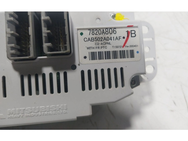 Блок управления климат-контролем 7820A115XC   Mitsubishi ASX