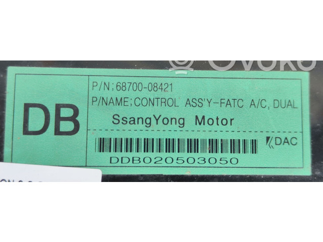 Блок управления климат-контролем 6870008421 SsangYong Rexton