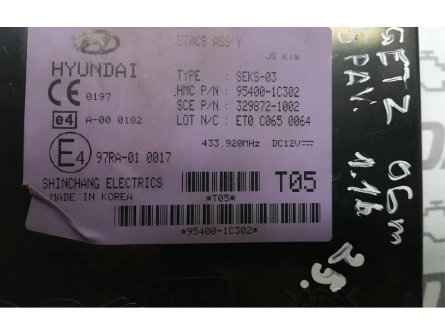 Блок управления 954001C302, 329872-1002   Hyundai Getz