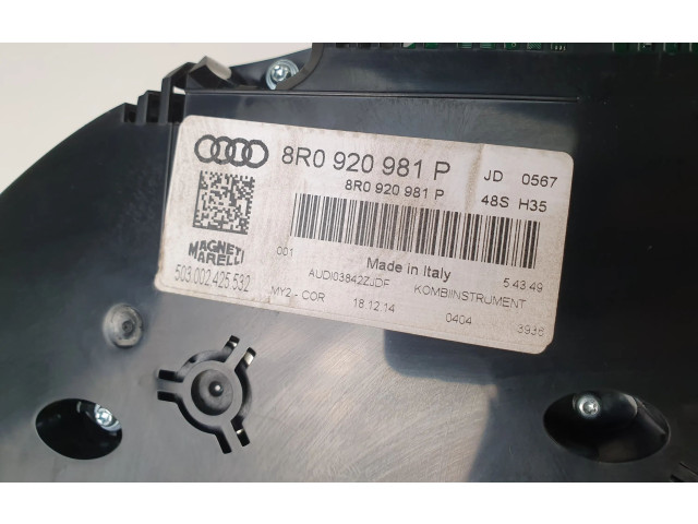 Панель приборов 8R0920981P Audi Q5 SQ5