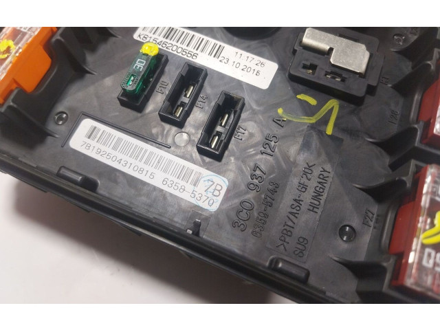 Pojistková skříňka Řídící jednotka BSM 3C0937125A, 3C0937125A Seat Alhambra (Mk2) 2016