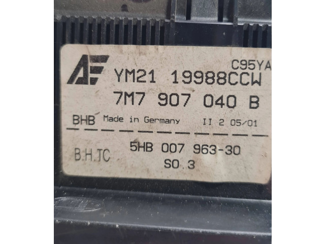 Блок управления климат-контролем 7M7907040B, 5HB00796330   Seat Alhambra (Mk1)